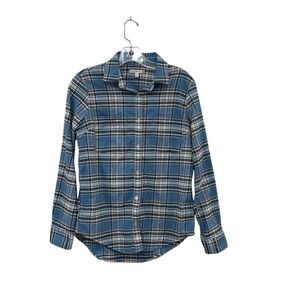 Peter Millar Blue Plaid Short Sleeve Casual Button-Down Shirt Mens Size Small